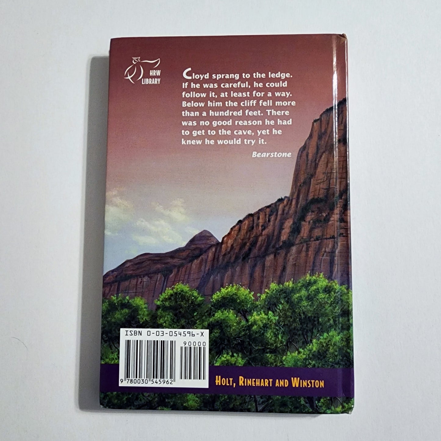 Bearstone by Will Hobbs: With Connections. HRW Library. Hardback.