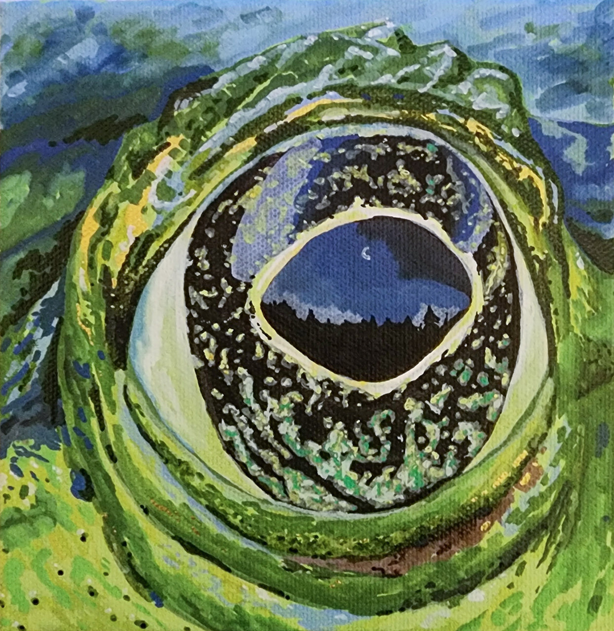 "American Bullfrog" - Original Painting